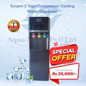 Sunpro Three Taps Compressor Cooling Water Dispenser