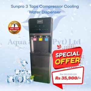 Sunpro Three Taps Compressor Cooling Water Dispenser