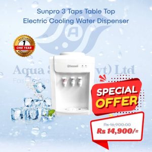 Sunpro Three Taps Electric Cooling Water Dispenser - Table Top